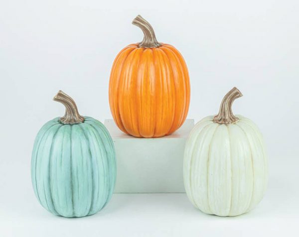 FALL MEADOW PUMPKIN TABLETOP 3 ASSORTED