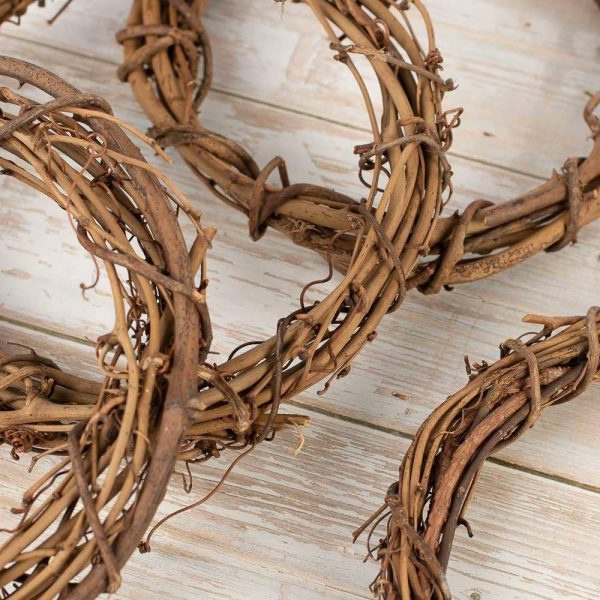 Natural 10" Grapevine Wreaths (Package of 24 pieces)